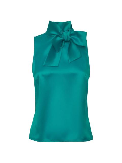 LORETTA CAPONI Diaspro tie-neck top