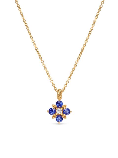 DAVID YURMAN Women's Petite Modern Renaissance Pendant Necklace in 18K Yellow Gold - Sapphire