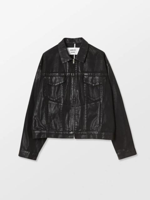 Ambush COATED ZIP UP DENIM JACKET