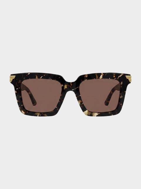 Bottega Veneta Chunky Square Acetate Sunglasses