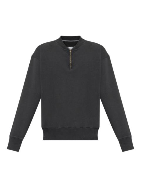 Maison Margiela half-zip cotton sweatshirt