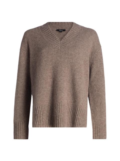 Rails Women's Gisella Cashmere-Silk V-Neck Sweater - Hazelnut