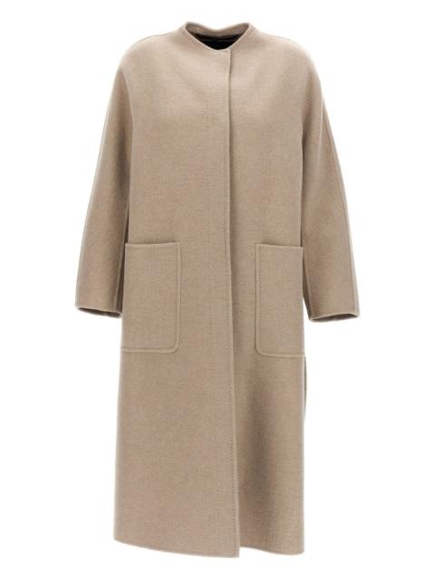 Max Mara patch-pocket cashmere coat