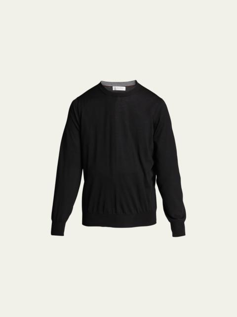 Men's Wool-Cashmere Crew Sweater