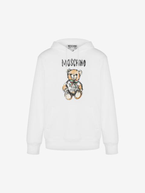 Moschino DRAWN TEDDY BEAR HOODIE