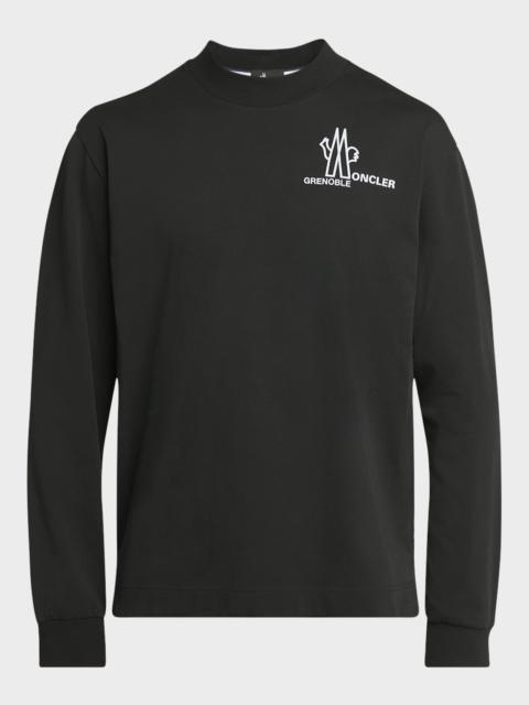 Moncler Grenoble Men's Graphic Logo T-Shirt with Back Panel