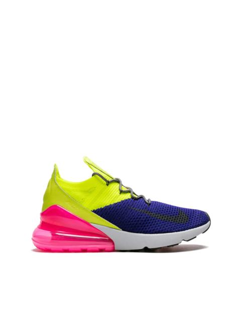 Nike Air Max 270 Flyknit "Regency Purple/Volt" sneakers