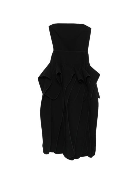 MATICEVSKI strapless ruffled midi dress