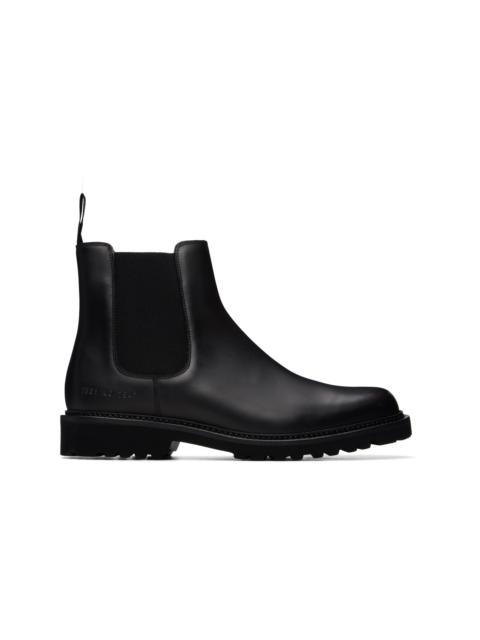 Common Projects Black Leather Chelsea Boots