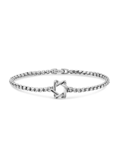 DAVID YURMAN Men's Star of David Station Bracelet in Sterling Silver, 3.6MM - Silver