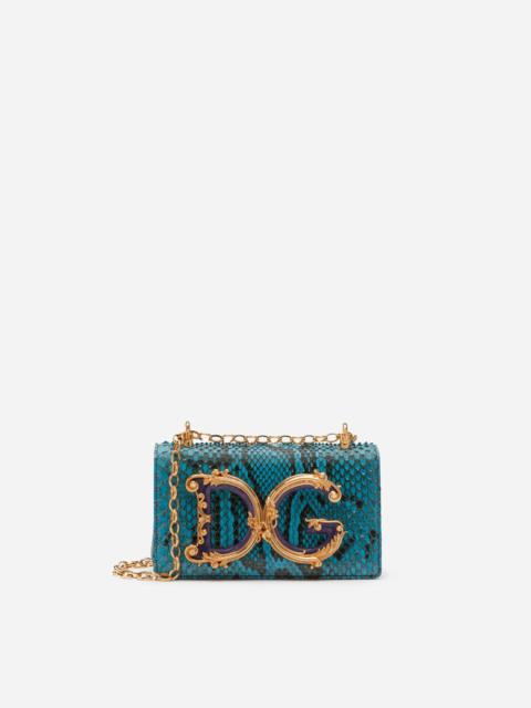 Dolce & Gabbana Python DG Girls phone bag