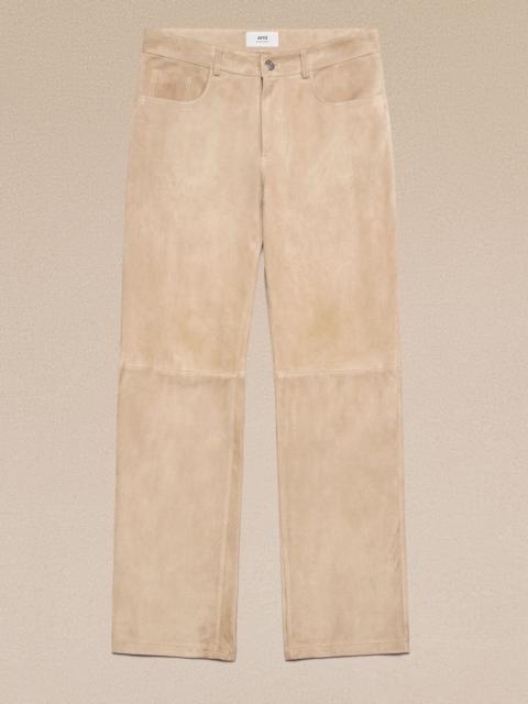 AMI Paris Leather Straight Fit