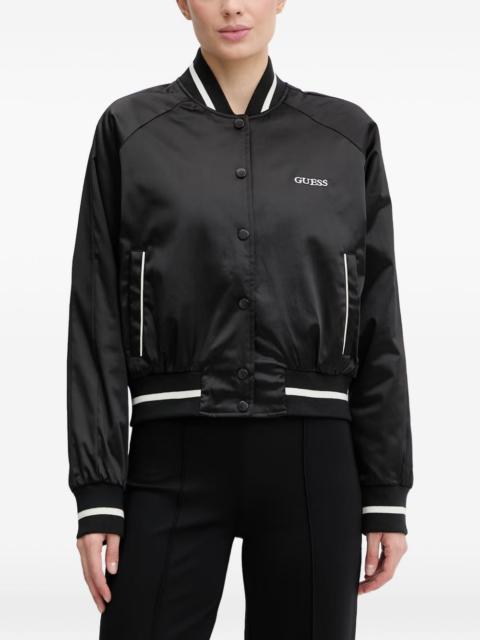 GUESS USA Tamara logo-embroidered bomber jacket