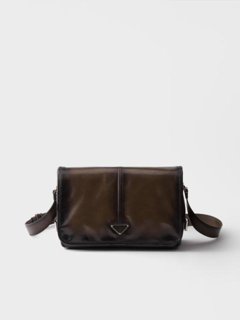 Prada Antiqued leather shoulder bag