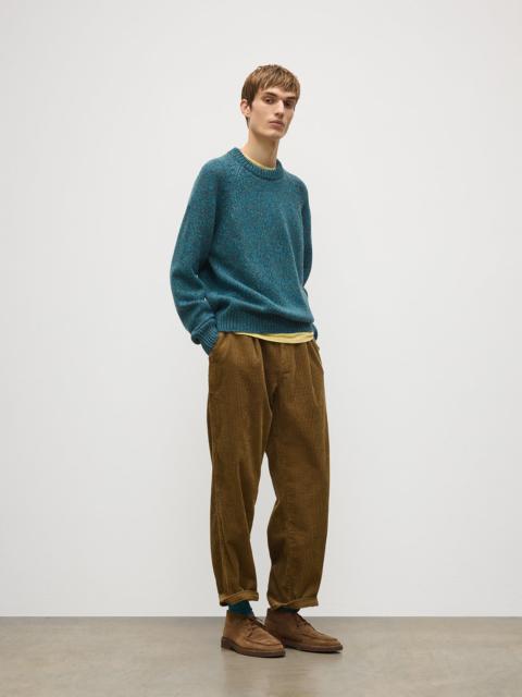 Johnstons of Elgin Fyfe Blue Cashmere Jumper