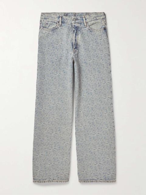 Acne Studios 1981M Wide-Leg Monnogrammed Jeans