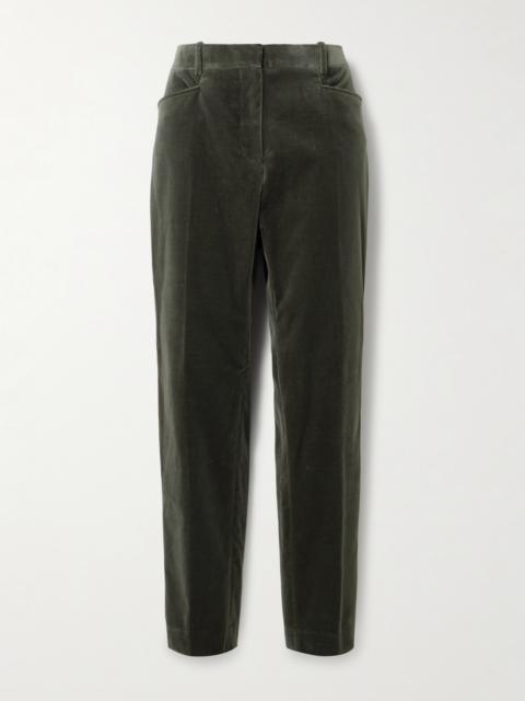 TOM FORD Cotton-blend Velvet Straight-leg Pants