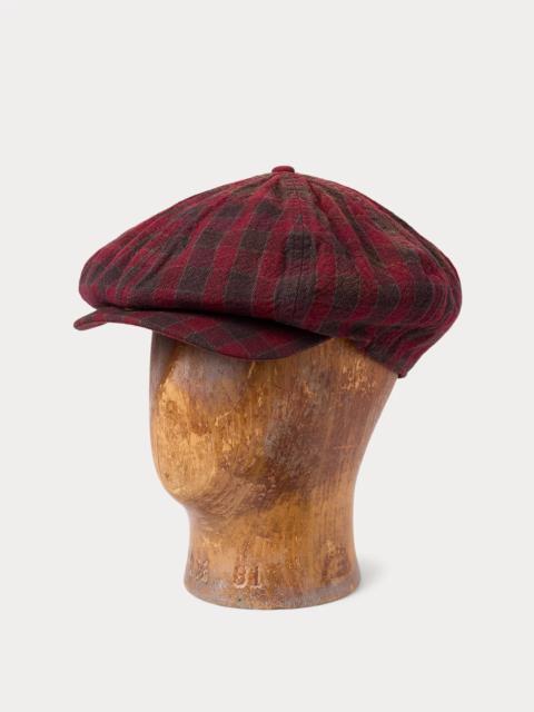 RRL by Ralph Lauren Checked Woven Newsboy Cap