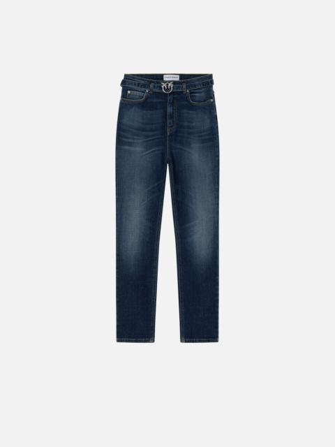 PINKO SKINNY DARK BLUE DENIM JEANS