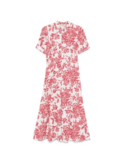 Sandro floral-print midi dress