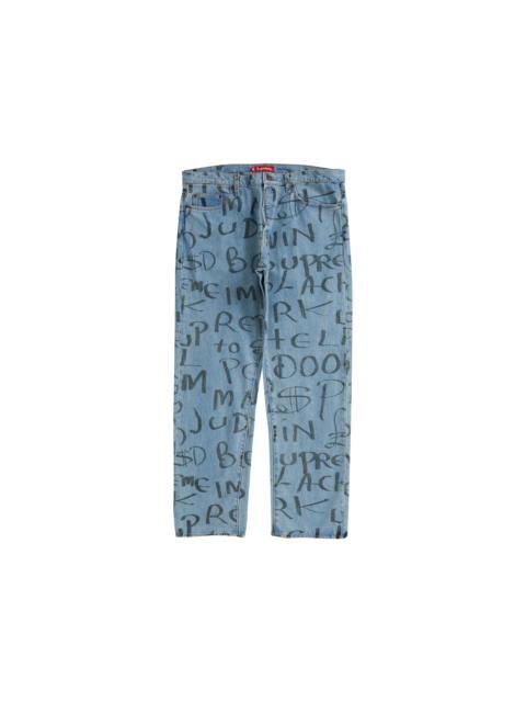 Supreme Supreme Black Ark Regular Jean Blue