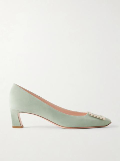 Roger Vivier Belle Vivier Trompette 45 Suede Pumps
