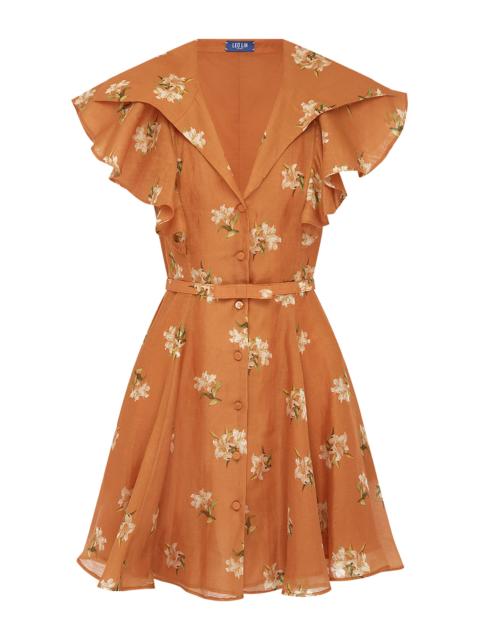 LEO LIN Isla Mini Dress orange