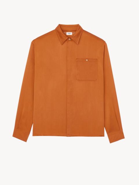SAINT LAURENT SHIRT IN SILK SATIN