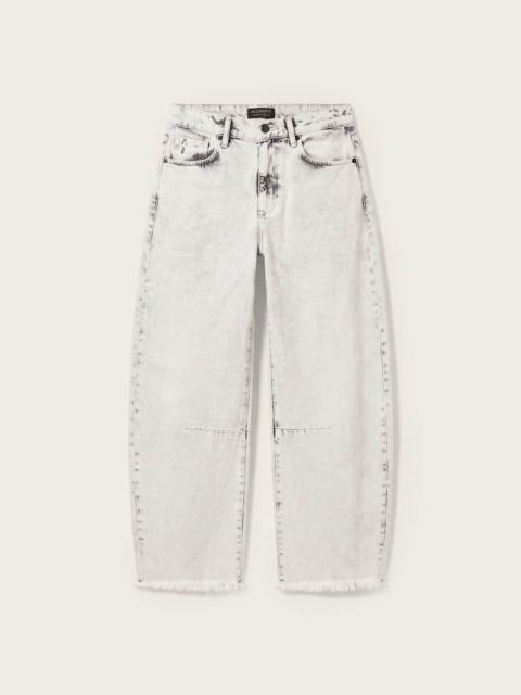 ALLSAINTS PAYTON HIGH WAISTED BARREL LEG DENIM JEANS