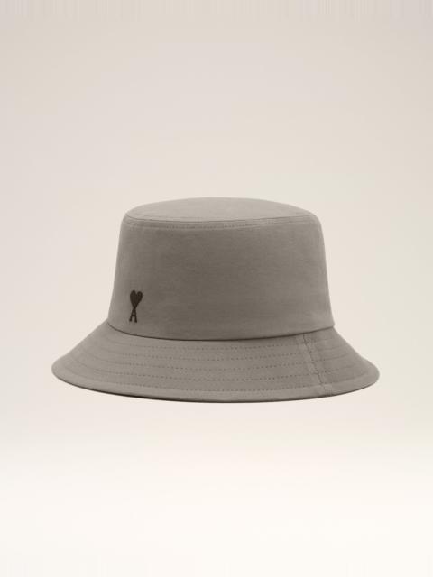 AMI Paris GREY COTTON AMI DE COEUR BUCKET HAT