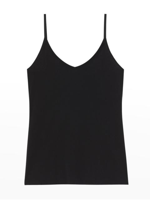 Lafayette 148 New York Mesh Jersey V-Neck Tank