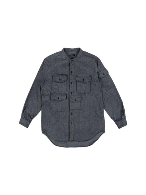 North Western band-collar shirt