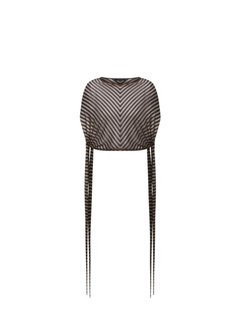 Louis Vuitton Striped Side-Tie Top