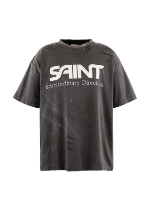 SAINT M×××××× SS T-SHIRT/EMBROIDERY / BLK