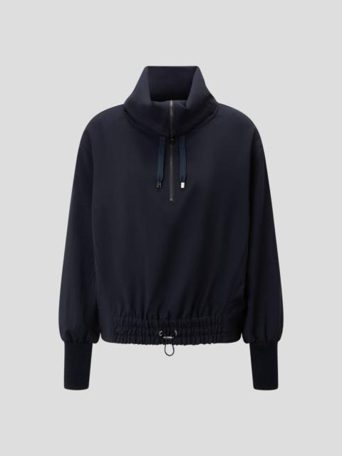 BOGNER FANNY HALF-ZIP PULLOVER IN NAVY BLUE