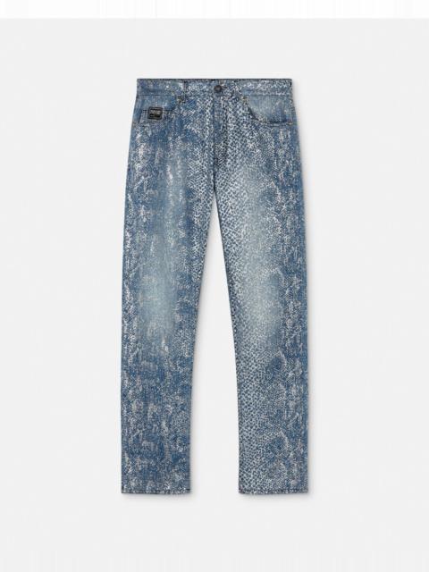 VERSACE JEANS COUTURE Glitter Animalier Jeans