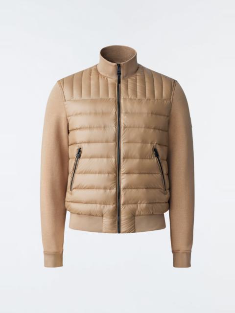MACKAGE COLLIN Mixed media bomber jacket