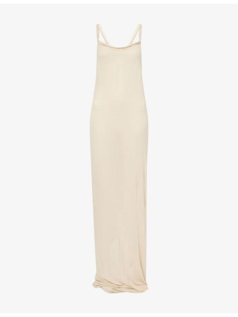 Rick Owens Sleeveless Temple Jersey Maxi Dress