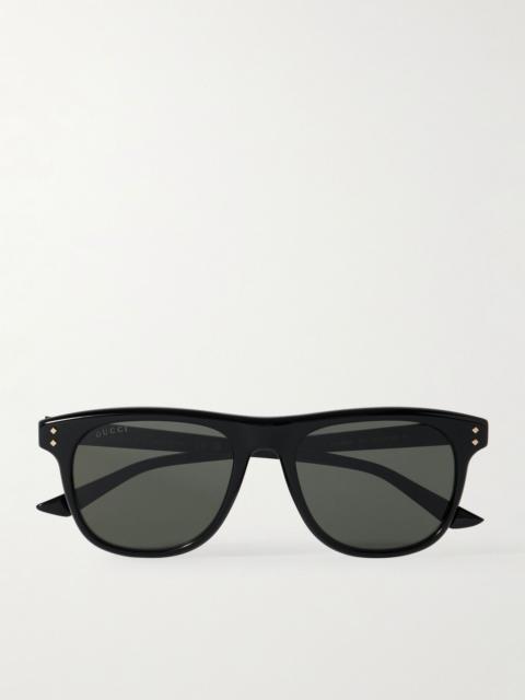 GUCCI D-Frame Recycled-Acetate Sunglasses Black
