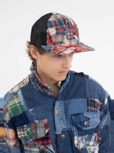 Greg Lauren RAINBOW PLAID TRUCKER MULTI