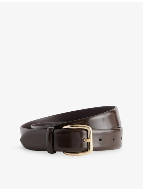 NOUR HAMMOUR Classic Buckle Leather Belt