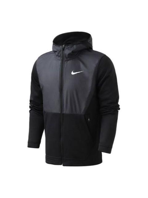 Nike 나이키 접합 두건 체재 온난한 스포츠 재킷 검정 926466-010