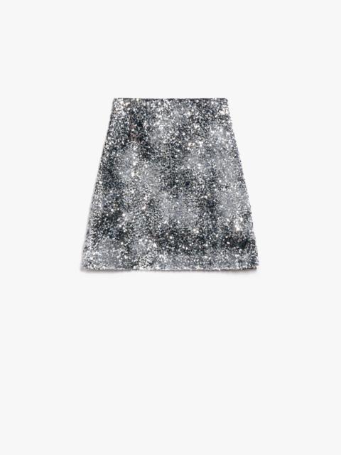WEEKEND Max Mara UVETTA Sequin-adorned jersey mini skirt