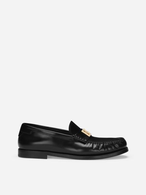 Brushed calfskin loafers