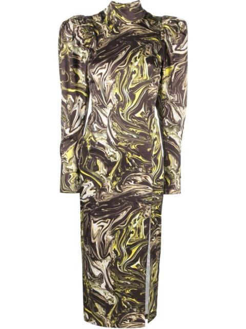ROTATE abstract print dress