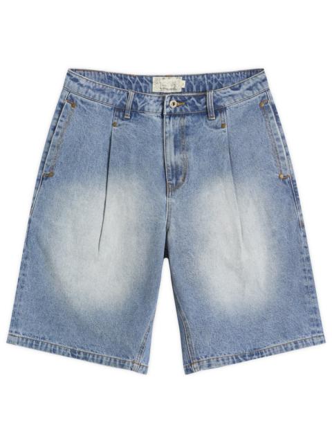 Dime Dime Pleated Denim Shorts