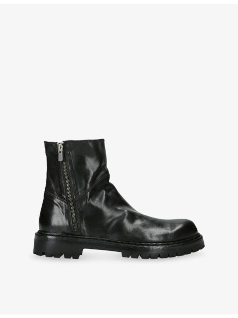 OFFICINE CREATIVE Bulla Leather Lug Boots