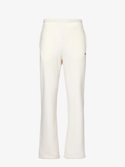 Brand-appliqué drawstring-waistband cotton-blend jogging bottoms