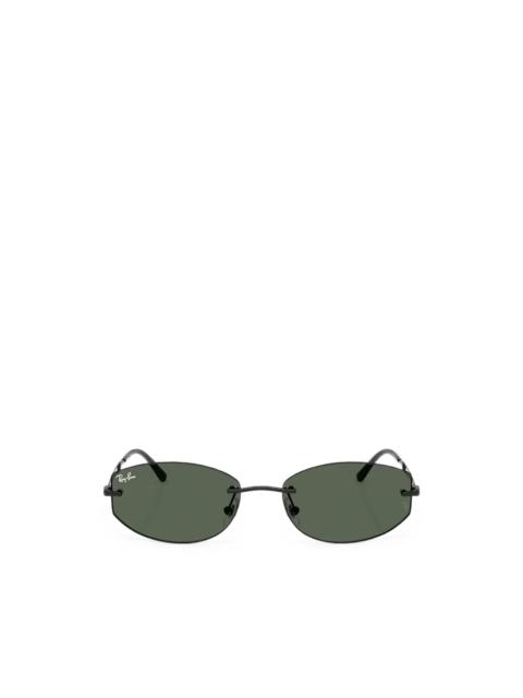 Ray-Ban rimless geometric-frame sunglasses