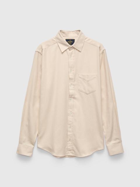 Portuguese Flannel Teca Button-Up Shirt in Ecru